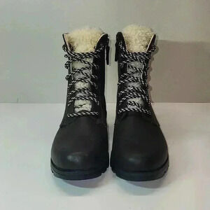 Sorel Emelie Short Lace Cozy Leather Boots